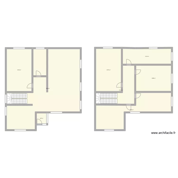ETIGNY. Plan de 8 pièces et 281 m²