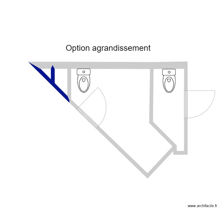 Guilbert07. Plan de 3 pièces et 7 m2