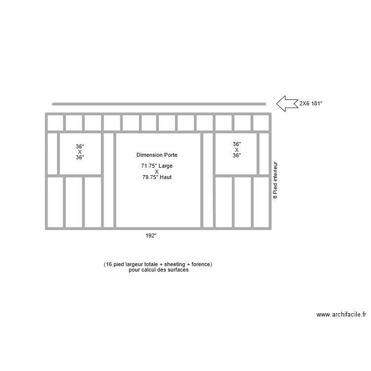 Mur Riviere. Plan de 24 pièces et 11 m2