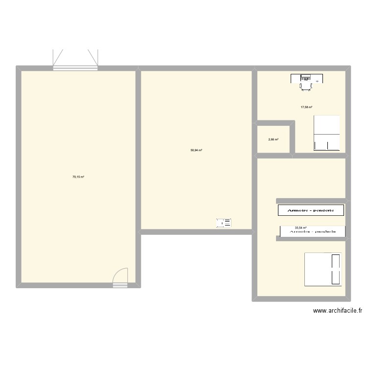 projet 1. Plan de 5 pièces et 175 m2
