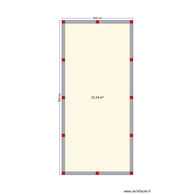 Сваи 7,6х3,5. Plan de 