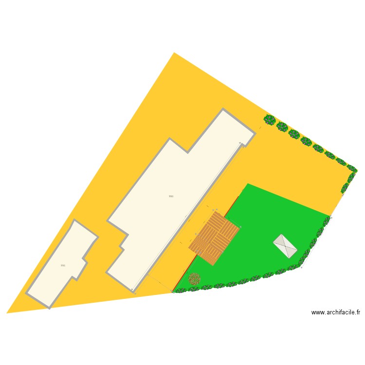 plan Saint clair exterieur. Plan de 2 pièces et 308 m2