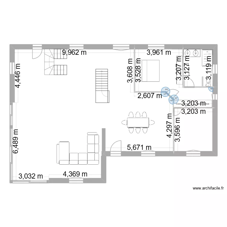 Maison de Saint Agathon futur avec etage bis 12/04. Plan de 8 et 306 m² Maison de Saint Agathon futur avec etage bis 12/04. Plan de 8 et 306 m²
