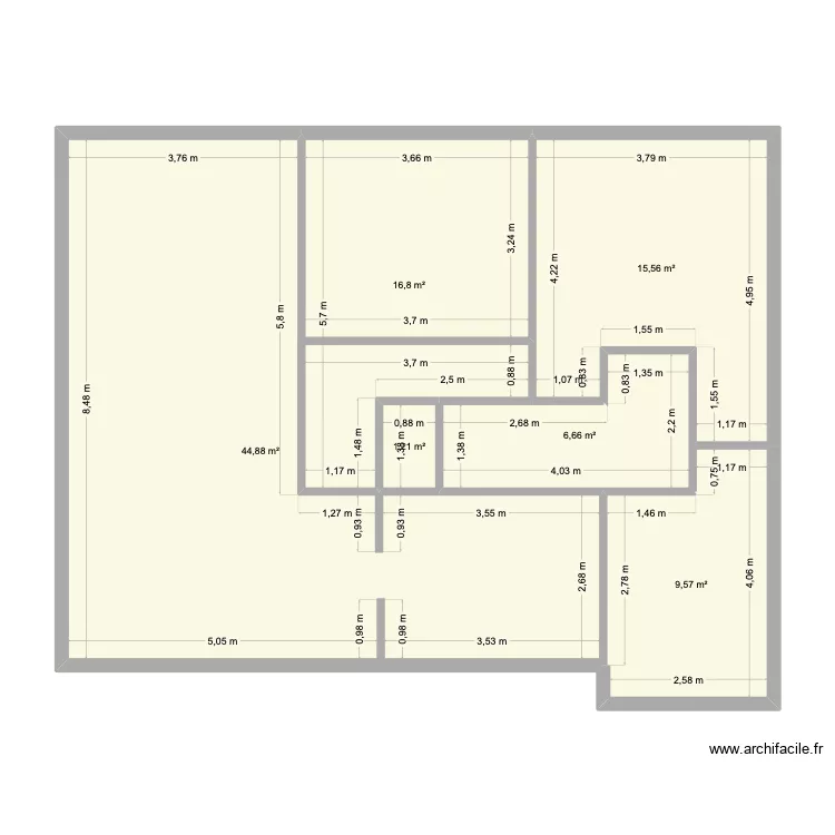 primev&egrave;res projection A. Plan de 6  et 95 m²