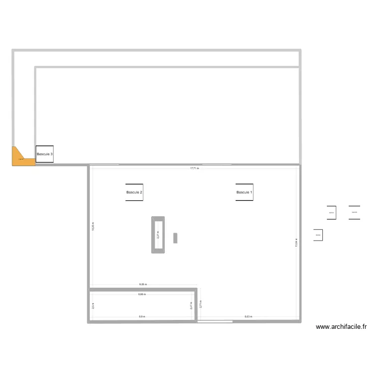 plan magasin BU 1. Plan de 3 et 230 m² plan magasin BU 1. Plan de 3 et 230 m²