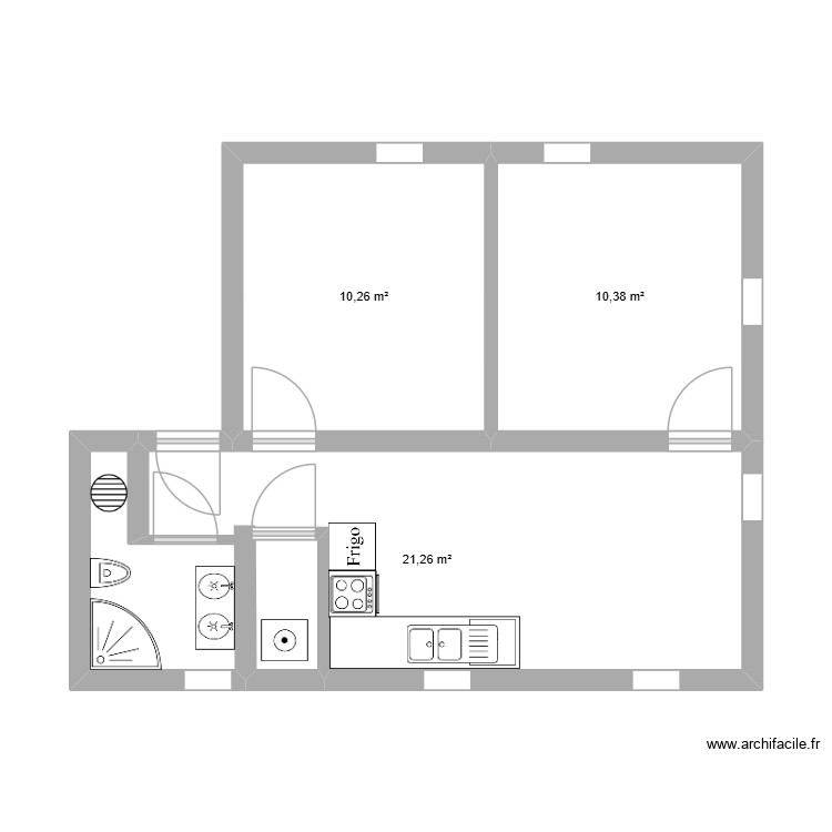 challes rdc. Plan de 0 pièce et 0 m2