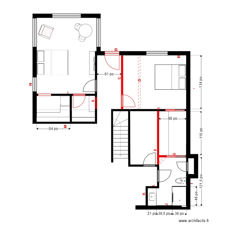 Xoudous Sous-sol Menuiserie. Plan de 0 pièce et 0 m2