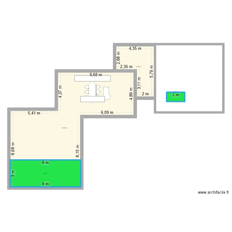 Plan 1 du 22/05/2025. Plan de 4 pièces et 154 m2