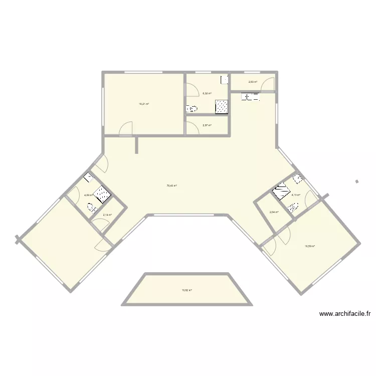 maison f 11. Plan de 