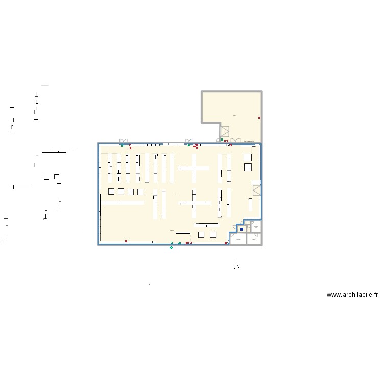 paray ext 2. Plan de 8 pièces et 1138 m2