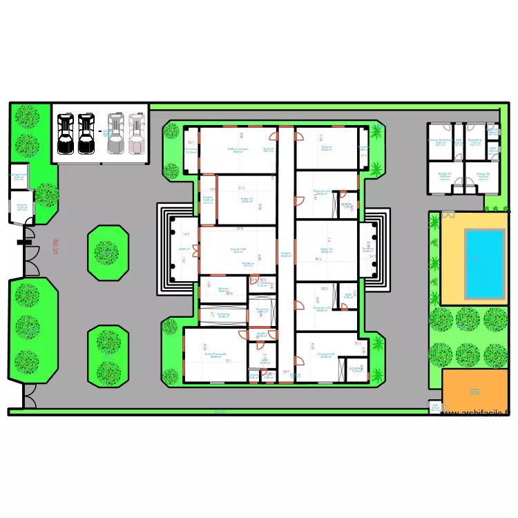 ngak paysages 5. Plan de 59  et 3076 m²