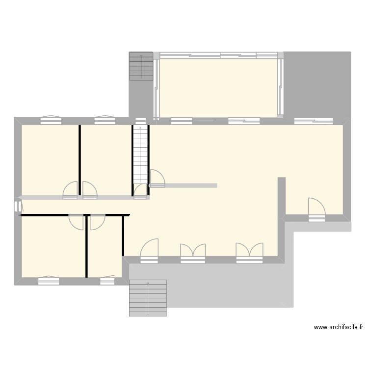 Maison Auché. Plan de 7 pièces et 186 m2