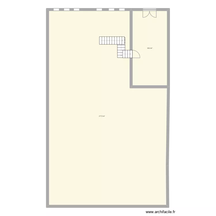 projet_hadjtaher. Plan de 2  et 246 m²