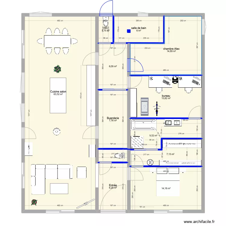maison castelginest nouveau romane meuble. Plan de maison castelginest nouveau romane meuble. Plan de