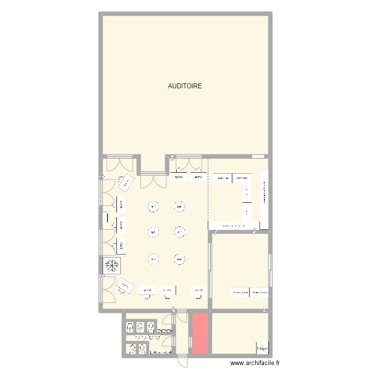 CONVENTION. Plan de 13 pièces et 276 m2