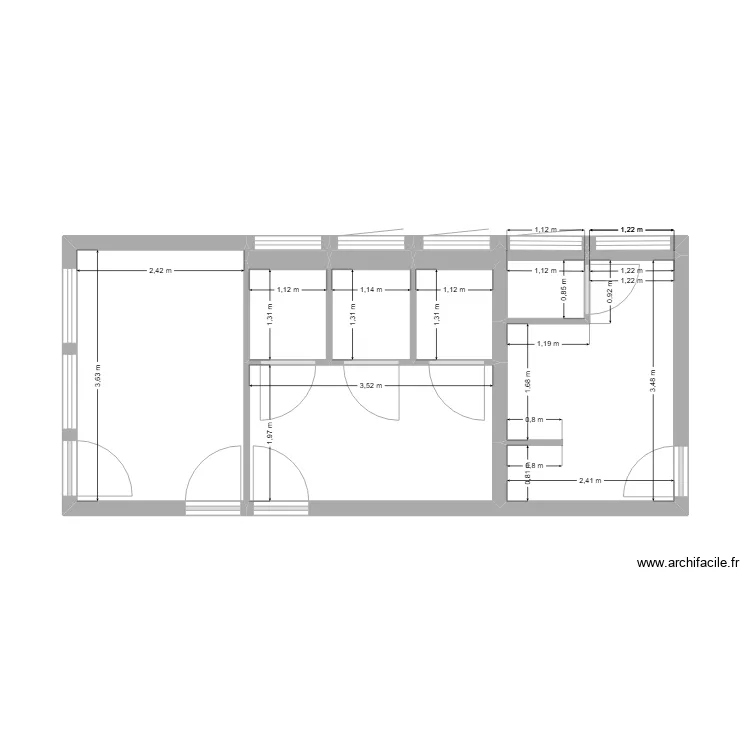 Sanitaires Bureaux. Plan de 