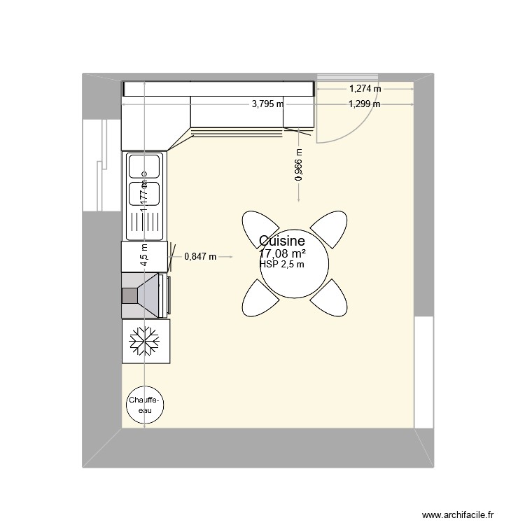 cuisine. Plan de 0 pièce et 0 m2