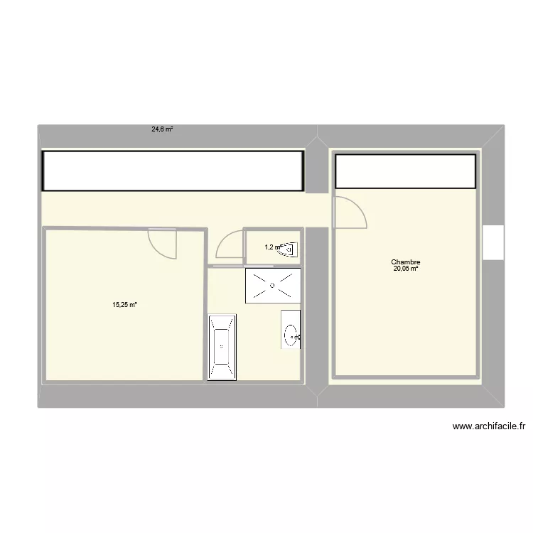 Etage Maison. Plan de 4 et 101 m² Etage Maison. Plan de 4 et 101 m²