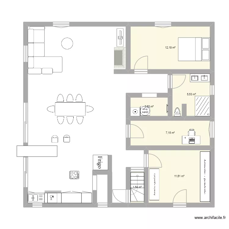 maison st cyr. Plan de 15 Pièces et 142 m²