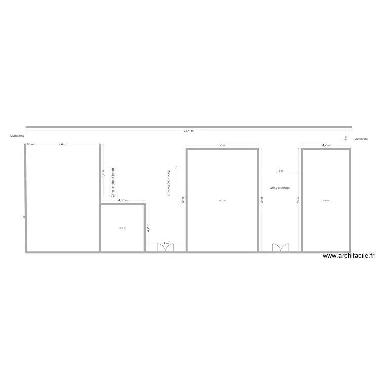 Cavaillon réserve et stockage. Plan de Cavaillon réserve et stockage. Plan de