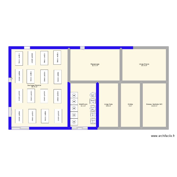 La Petite Mandarine 2025. Plan de 7 pièces et 119 m2