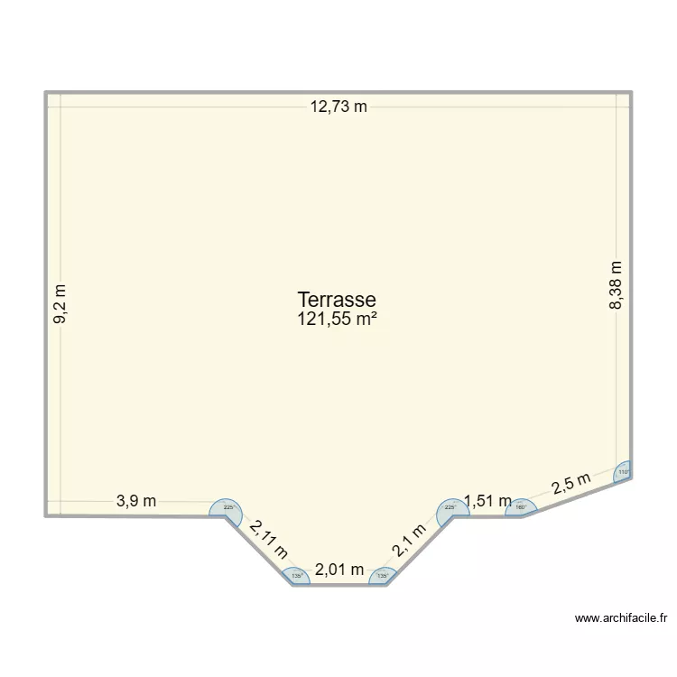 HUVELLE 2E PROPO. Plan de 1  et 122 m²