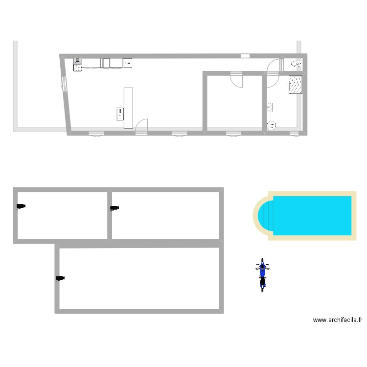 pepette. Plan de 11 pièces et 383 m2