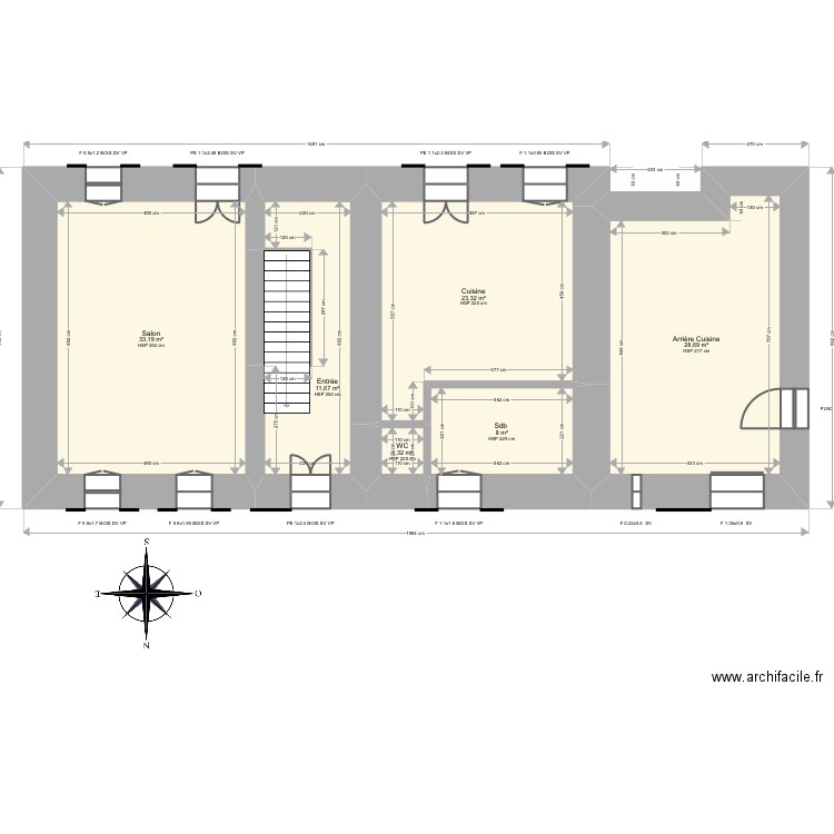 ML24008844. Plan de 16 pièces et 365 m2
