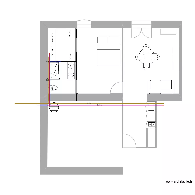 appartement 1. Plan de 