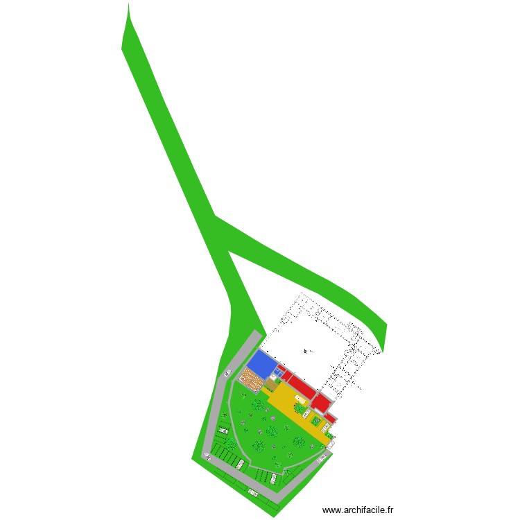 amenagement exterieur prieuré visuel 2. Plan de 0 pièce et 0 m2