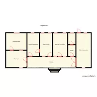 Vue en plan dispensaire KONOUHOUE