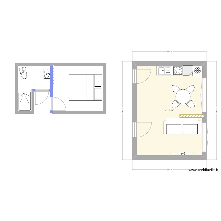 Projet cabinet. Plan de 0 pièce et 0 m2