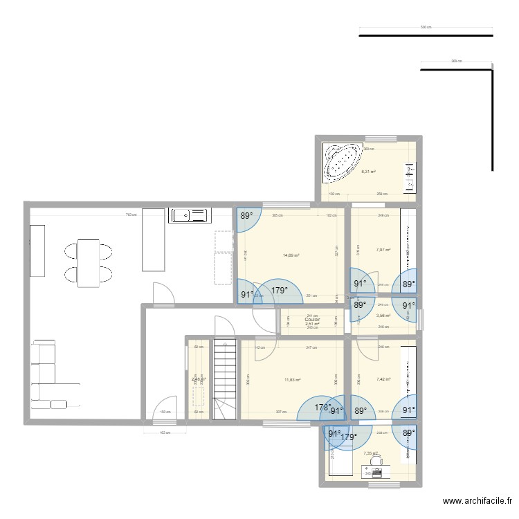Rez et projet Julie. Plan de 0 pièce et 0 m2
