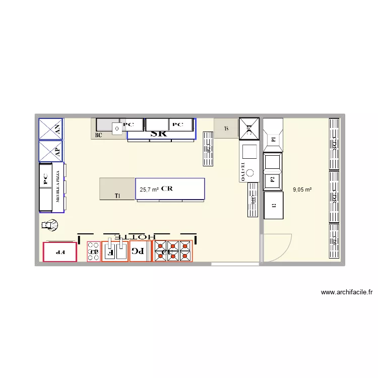 CAFE BOUYAHBAR REZ DE CHAUSSEE. Plan de CAFE BOUYAHBAR REZ DE CHAUSSEE. Plan de