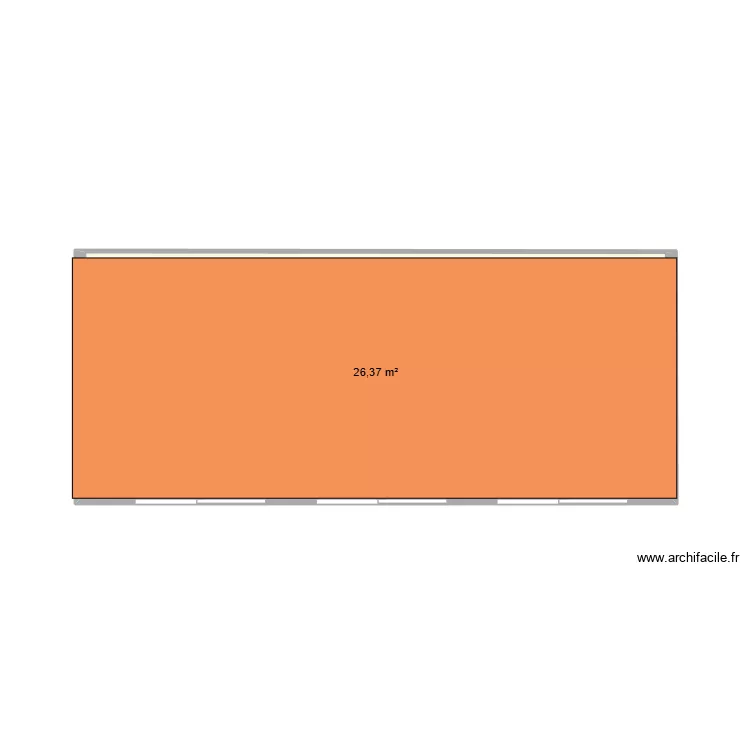 AGR1. Plan de 1  et 26 m²