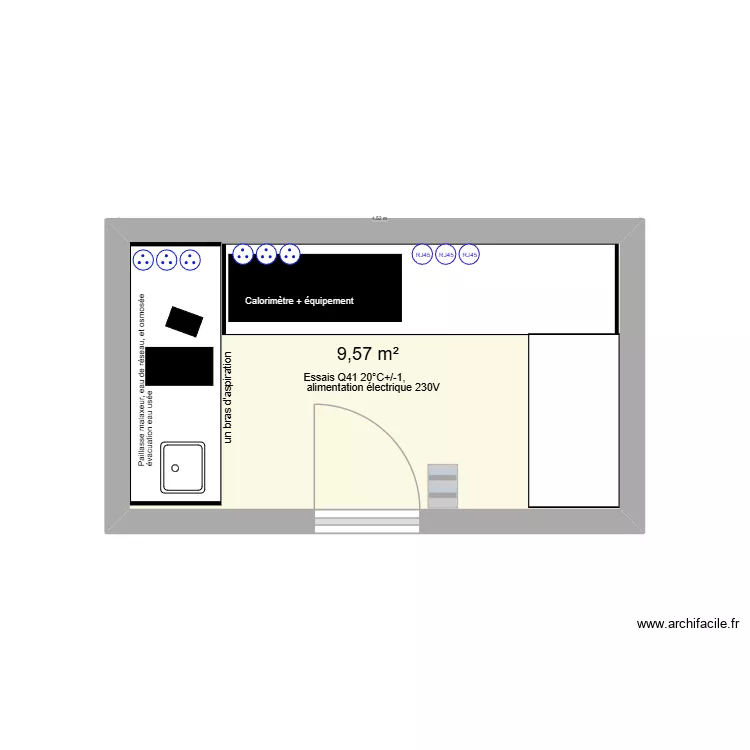 Labo Q41. Plan de 1 et 10 m² Labo Q41. Plan de 1 et 10 m²