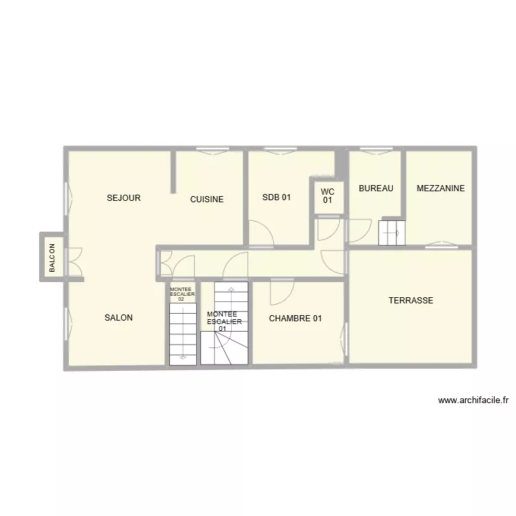 1 ER ETAGELUNEL. Plan de 1 ER ETAGELUNEL. Plan de