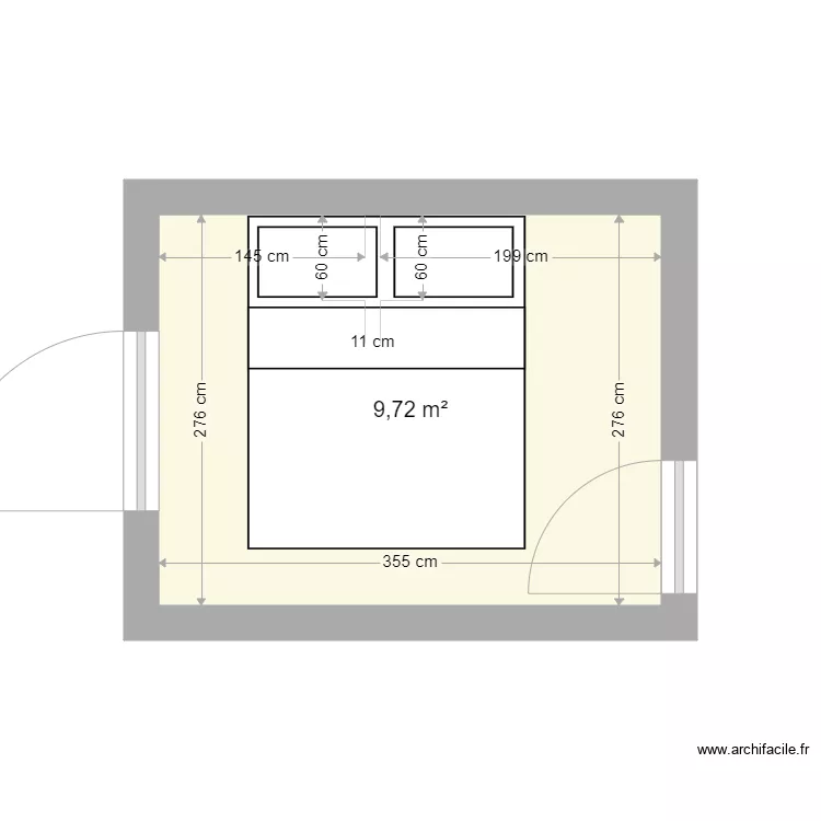 Cuisine du bas. Plan de 
