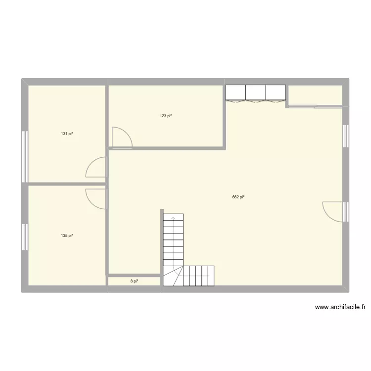 Plan Bureau #2. Plan de 5 Pièces et 98 m² Plan Bureau #2. Plan de 5 Pièces et 98 m²
