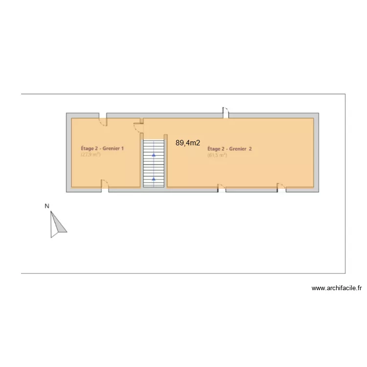 laudun main combles. Plan de 