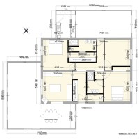 Plan maison V archi