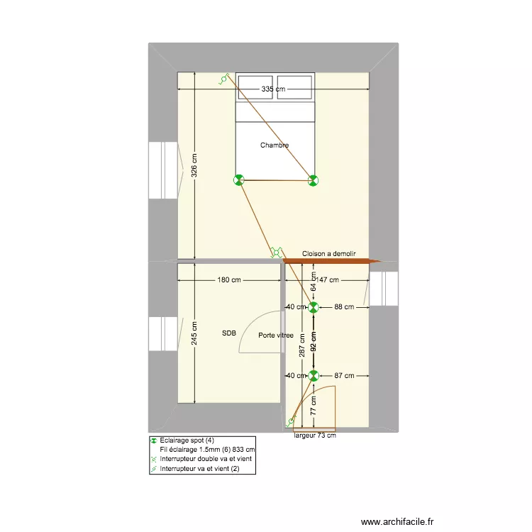 Projet MOY Suite Parentale. Plan de 