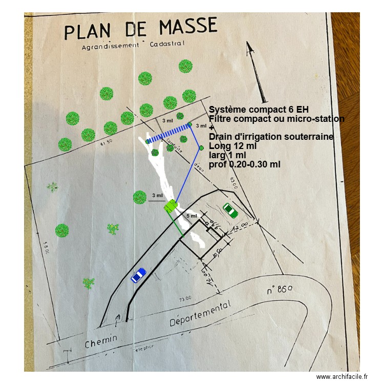 Fleuret. Plan de 0 pièce et 0 m2
