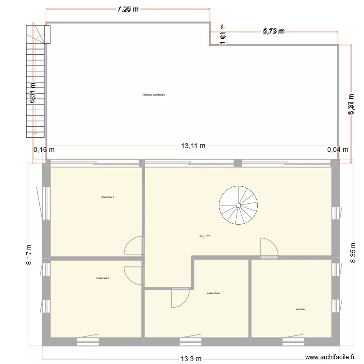 elevage canin bat administratif 1er etage non accessible public. Plan de 