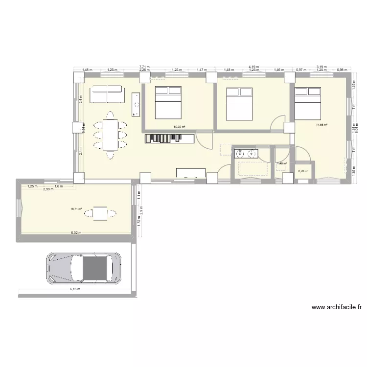 preau a coté. Plan de 5 et 94 m² preau a coté. Plan de 5 et 94 m²