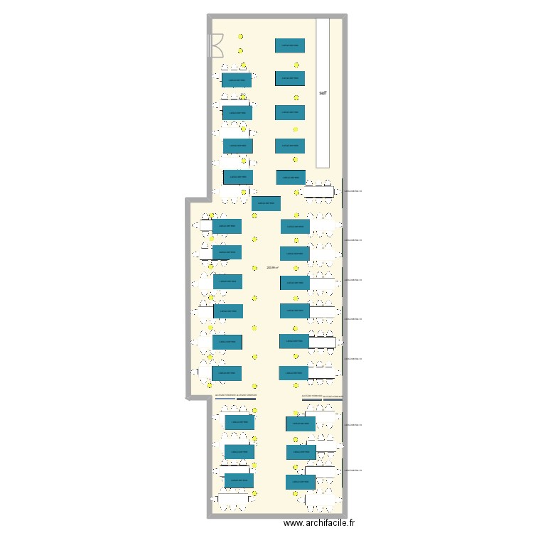 INSTITUT ST JOSEPH - CANTINE. Plan de 1 pièce et 254 m2