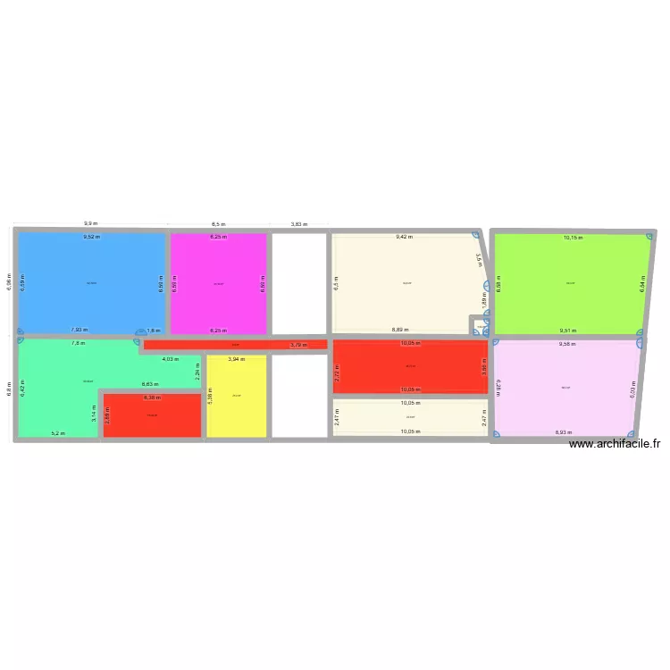 intilaka. Plan de 12  et 450 m²