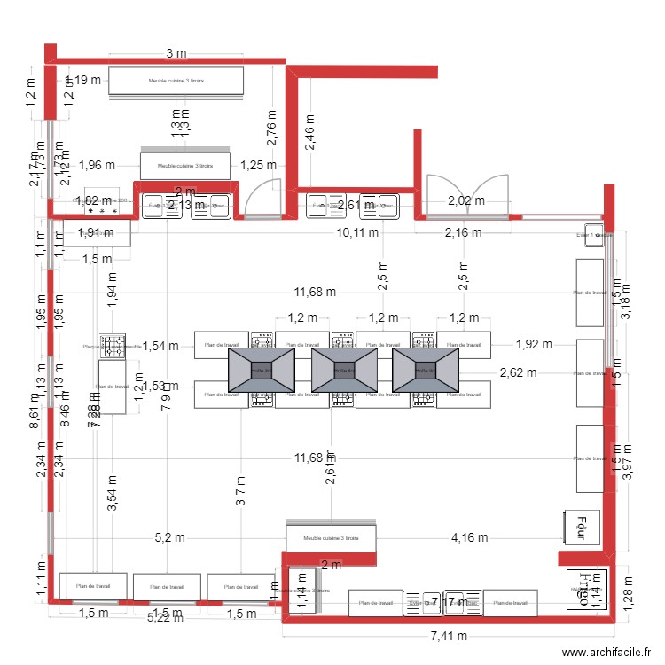 CLASE DE COCINA LA SALLE CON MATERIAL. Plan de 0 pièce et 0 m2