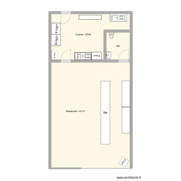 Restaurant Le Pat's M&eacute;ridien. Plan de 