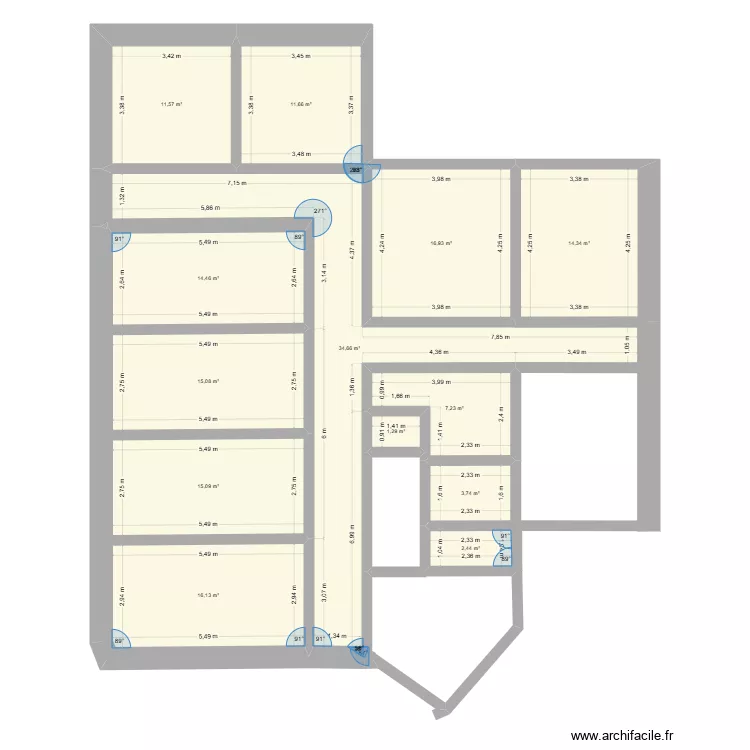 PLAN LOT. Plan de 13 Pièces et 165 m² PLAN LOT. Plan de 13 Pièces et 165 m²